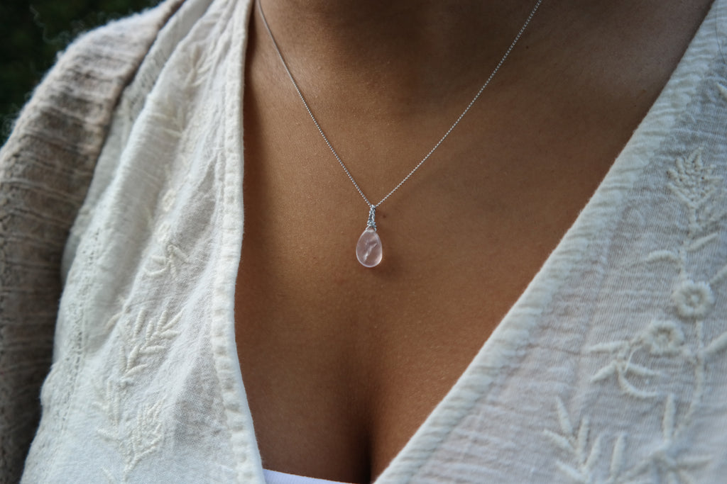Rosenquarz Kette – Liebe & Harmonie